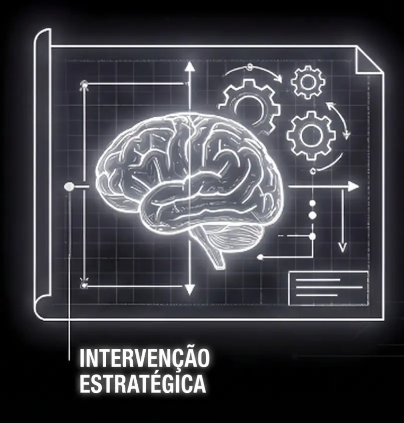 Blueprint do cérebro e mecanismos — intervenção estratégica